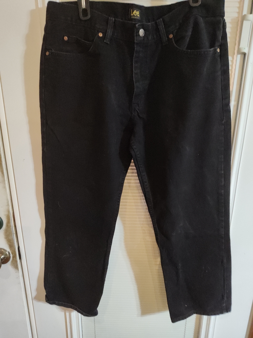 Lee Men's Black Straight-Leg Jeans